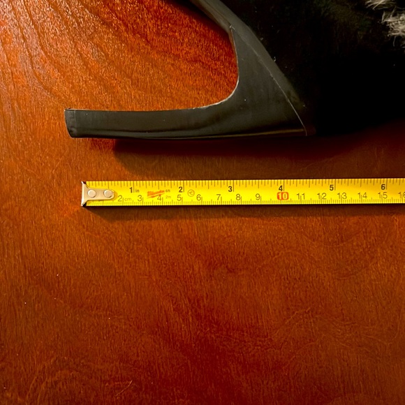 Faux Fur High Heel Boots. NWOT. Size 8.5 fitting Size 8 - Picture 9 of 9